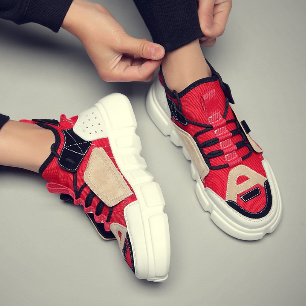 Fashion Summer Flying Woven Men's Breathable Couple Sneakers